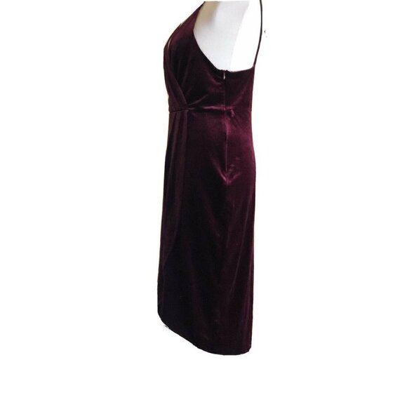 Nasty Gal Ark & Co. Womens Burgundy Velvet Dress M - Picture 9 of 11